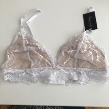 NWT Fredericks of Hollywood SZ XL Caroline Lace Overlay Triangle Cup Bralette