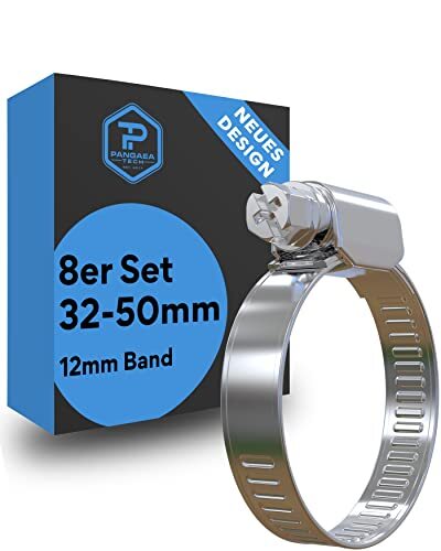 Pangaea Tech Fascette stringitubo in acciaio inox, 32-50 mm, larghezza di (P4T)