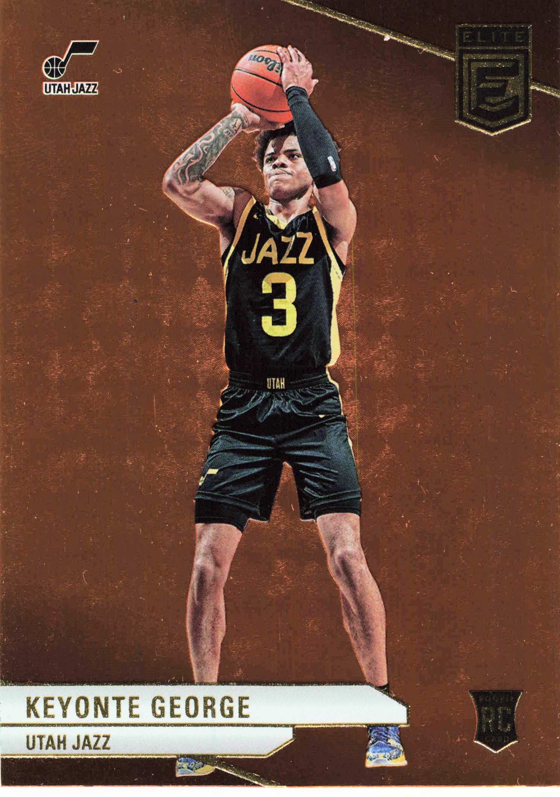 2023-24 Donruss Elite #221 Keyonte George Orange Rookie RC Jazz SP
