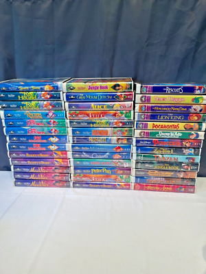 #ad #ad 39 Disney Animated Classics VHS Movies 25 are Black Diamond $49.95