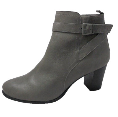42 8 Folie's Stiefelette Stiefel Damenstiefelette Leder Grau 