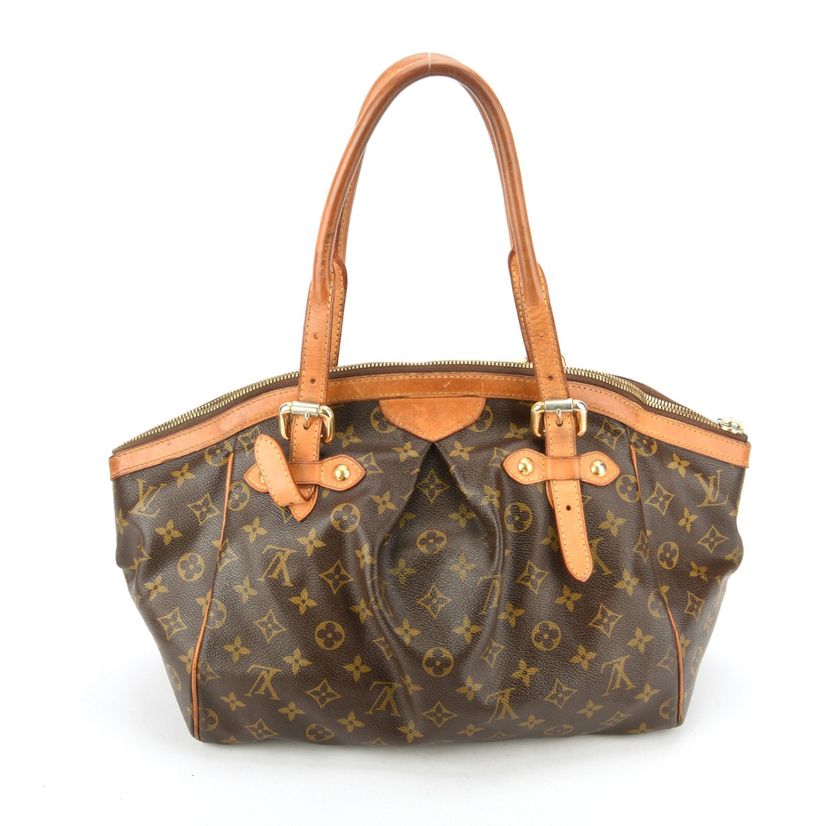 【希少】 LOUIS VUITTON LV Monogram Tivoli GM ハンドバッグ Louis Vuitton Tivoli GM Monogram Coated Canvas Top Handle