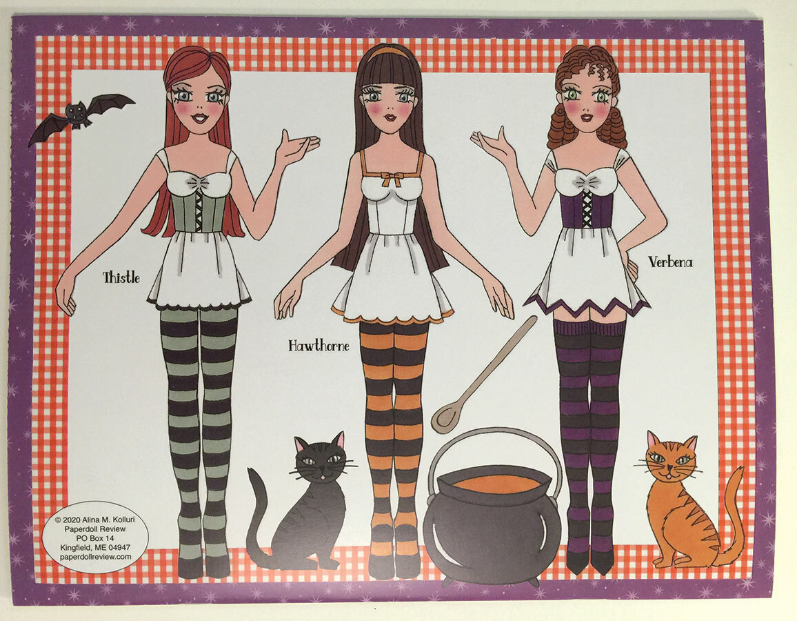 Whimsical Wardrobe for PRETTY LITTLE WITCHES Paper Dolls by Alina  Kolluri