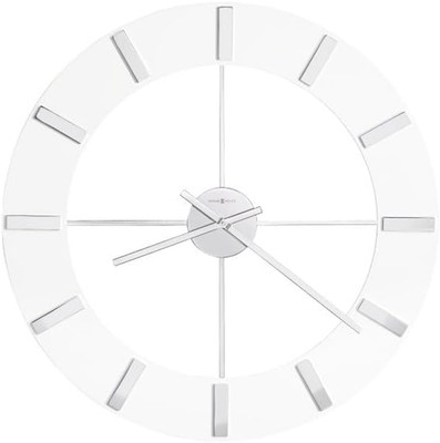Howard Miller Bates Wall Clock II 549-476   30  Oversized High-Gloss White Finis