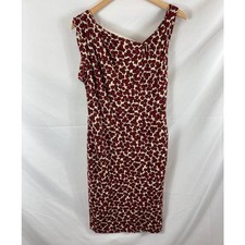 MNG Mango Sleeveless Patterned Sheath Dress Size medium