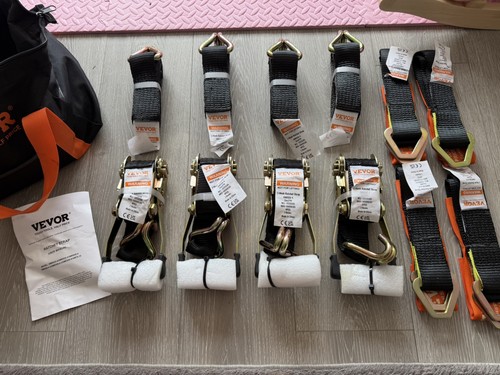 4x Vevor Heavy Duty Ratchet Straps 2 inch 27ft XMRS50-4