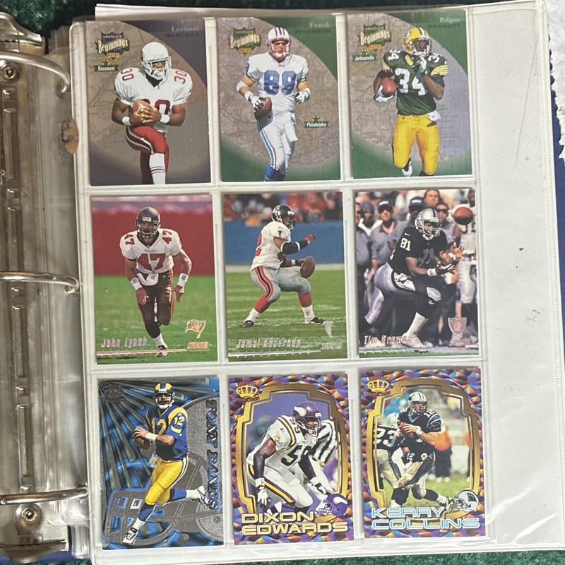 Topps 1998 NFL Football Card Lot (9) Collins Banks Lynch Anderson Insert