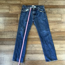 Levi's 501 Jeans Mens 36x34 Button Fly Straight Leg Blue Denim Mexico Made 13C7