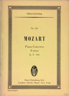 Concerto D minor for Pianoforte and Orchestra. K. 466. Mozart, Wolfgang Amadeus: