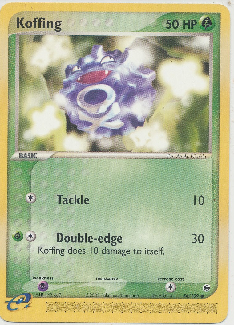 2003 Pokemon Koffing Common #54/109