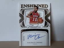 Maurice Cheeks - /25 - 2019-20 Panini Flawless - Enshrined Signatures - #ES-MCK