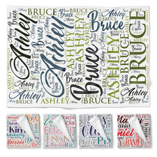 Personalized Blanket, Custom Blanket with Name, Mothers Day Gifts, Name Blanket