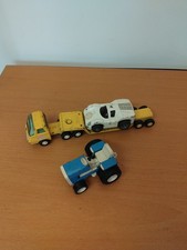 Vintage Tonka Lowboy Yellow  Low Loader,tractor,race Car Bundle 1970s ❤️CHARITY 