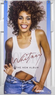 Whitney Houston 1987 Whitney Album Promo Vinyl Banner Poster