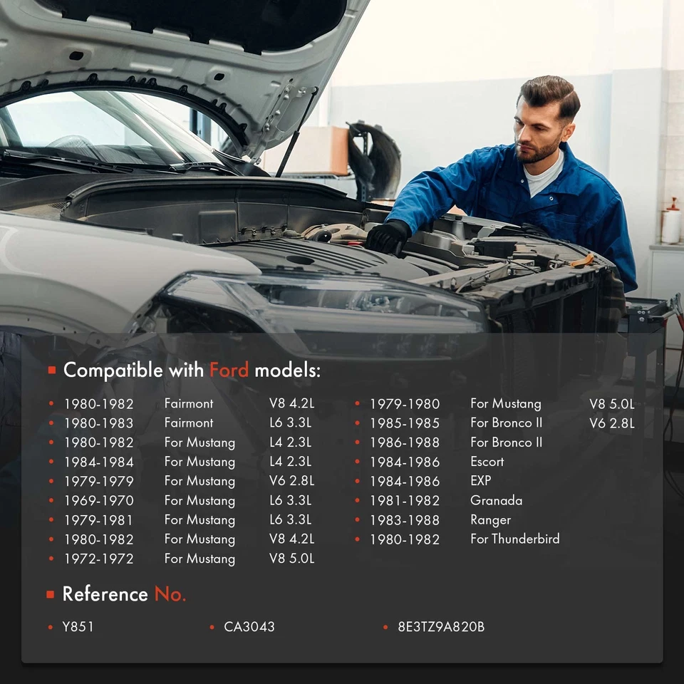 Cable velocímetro 55 pulgadas para Ford Ranger Mustang Bronco II Escort Granada Fairmont Foto 2 de 4