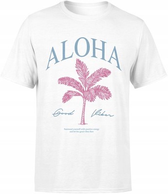 Herren T-Shirt Aloha Print Surf Hawaii