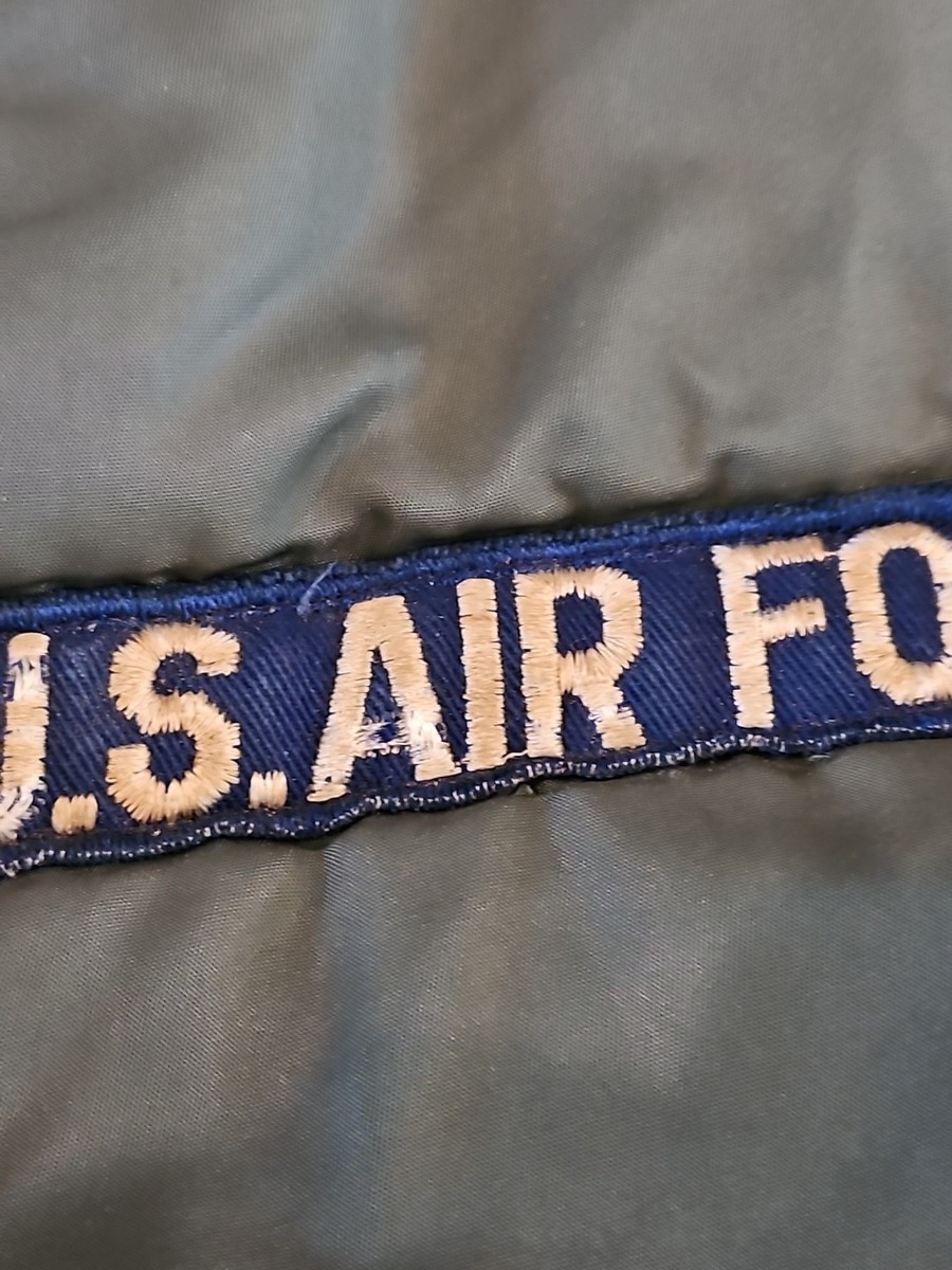 Vtg 70s Alpha Industries MA-1 Flight Jacket USAF SAC Patch Vietnam