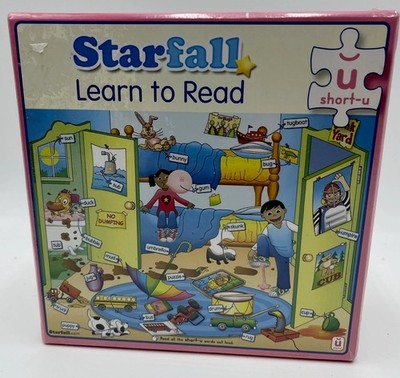 Starfall Learn to Read ''short-u'' Puzzle 24 Pieces FACTORY SEALED PUZZLE