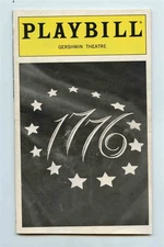 1776 Playbill Gershwin Theatre New York Michael McCormick David Huddleson 