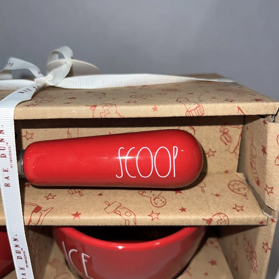 Rae Dunn Artisan Collection Ice Cream Scoop and Set of Two Bowls - Image 2 of 4