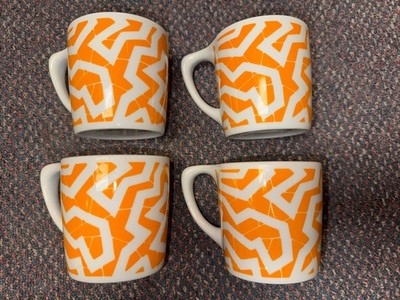(4) Cooper Hewitt notNeutral Lino Coffee Mug 10oz. Dagobert Peche Graphic Design