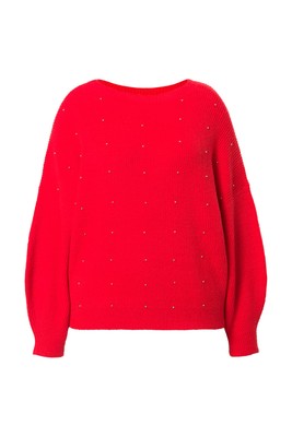 Studio Untold Damen große Größen Pullover oversized Zierperlen 836802