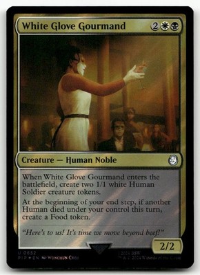 White Glove Gourmand (Surge Foil) #652 (NM) Fallout PIP Magic MTG