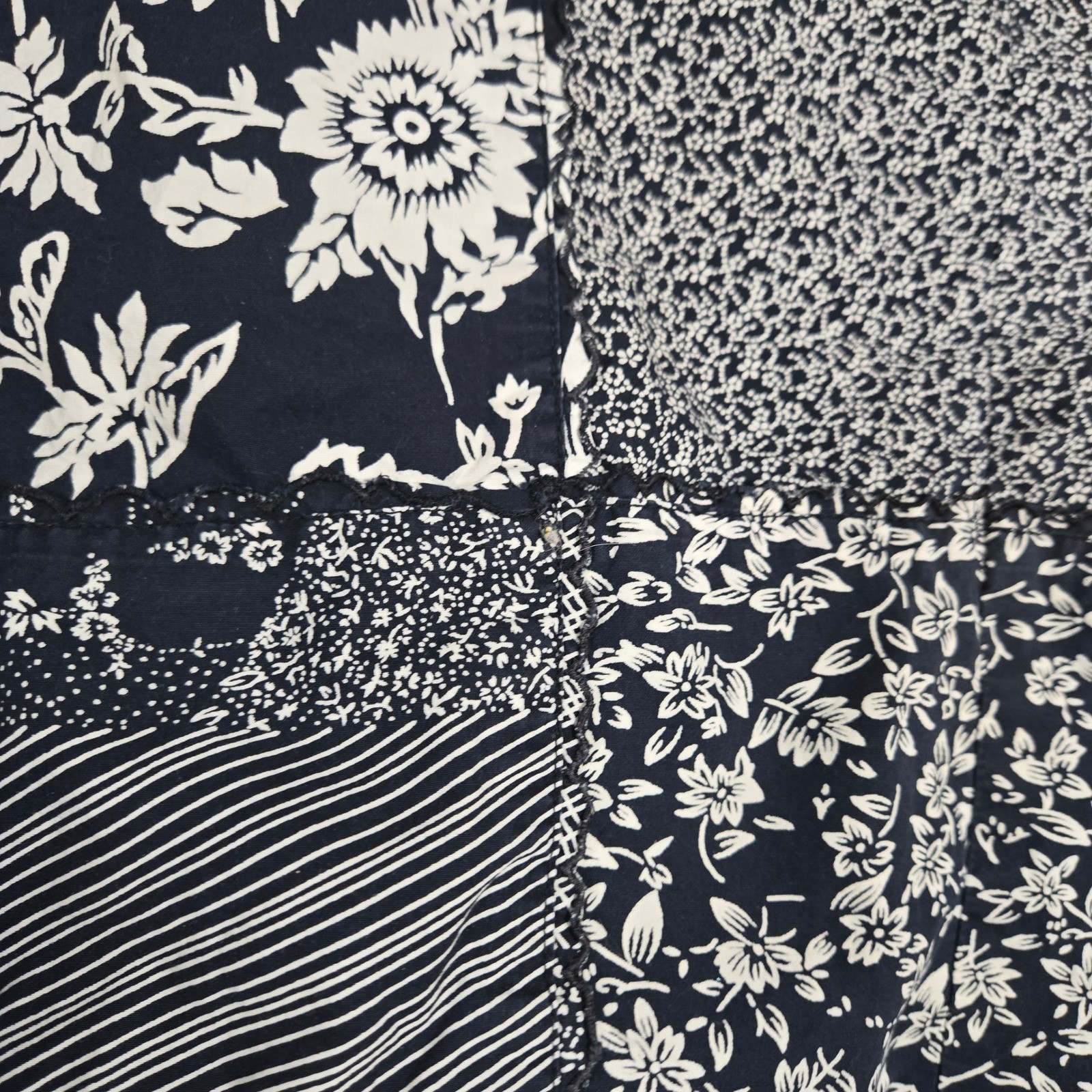 Vtg Y2K New Direction Small Patchwork Floral Butt… - image 3