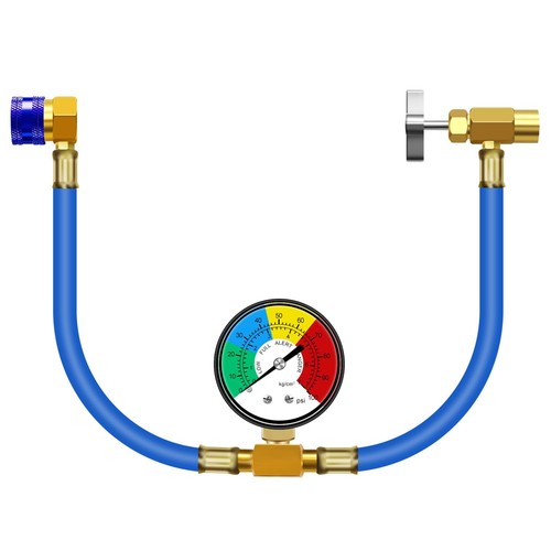 AC Charge Hose with Gauge, Car R134A Refrigerant Recharge Kit, Auto Air Condi...