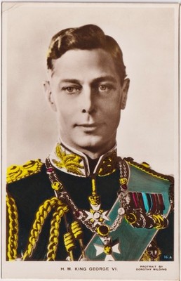 Unbenutzte H.M. King George VI Dorothy Wilding RP Postkarte