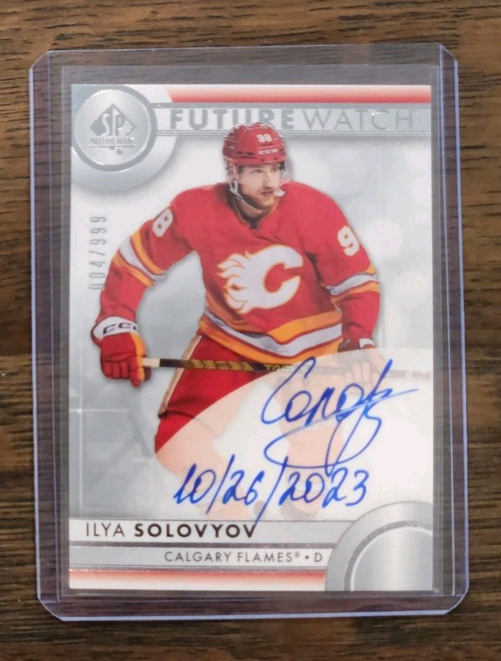 2023-24 SP Authentic Future Watch Auto INSCRIBED Ilya Solovyov /999