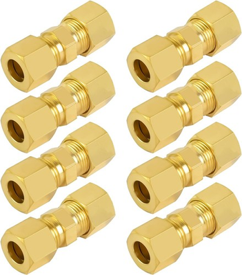#ad High Pressure Compression Fitting Kit 3 16 Inch Brass Fittings 8 Pieces $20.99