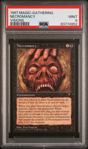 Necromancy - Visions - MTG - Mint - PSA 9. POP 20. More MTG in Store - Picture 1 of 2