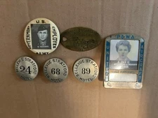 Employee ID Badge Lot - United Aircraft - U.S. Army - Hamilton Standard & More