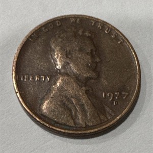 1977/1937 D Double Date Lincoln Wheat Small Cent Business Strike KM#132 BNs.