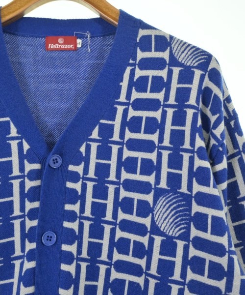 HELLRAZOR Cardigans BluexWhite(Patterned) L 22006… - image 4