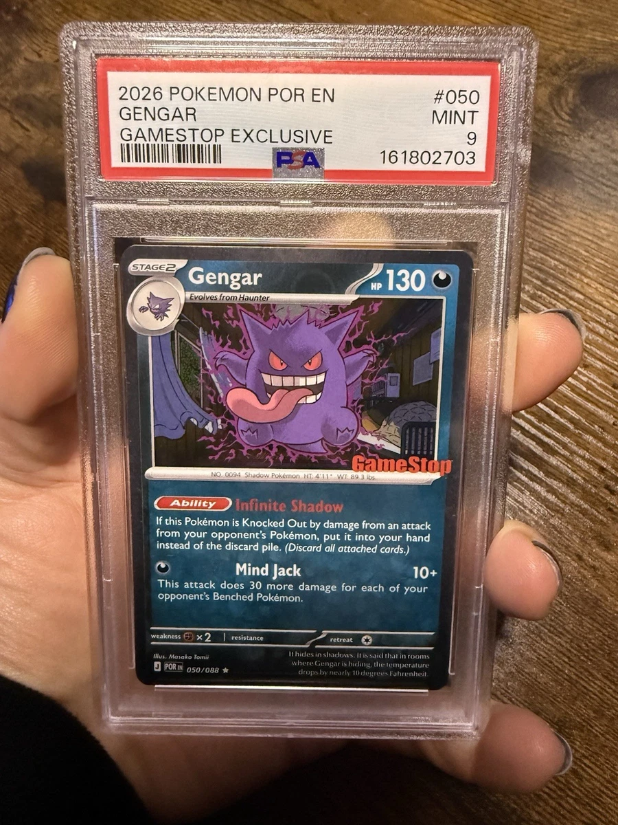 Gengar Pokémon TCG Professional Sports Authenticator (PSA) Grade 9