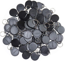 100PCS 125Khz RFID Key Fob Contactless Keyfob Proximity ID Card Token Tag Keypad