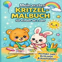Mein Erstes Kritzel-Malbuch Ab 1 Jahr: Tiere Fahrzeuge &