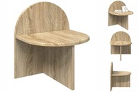 Nachttisch Nachtschrank Nachtkommode Sonoma-Eiche 40X35,5X45,5 Cm Holzwerkstoff