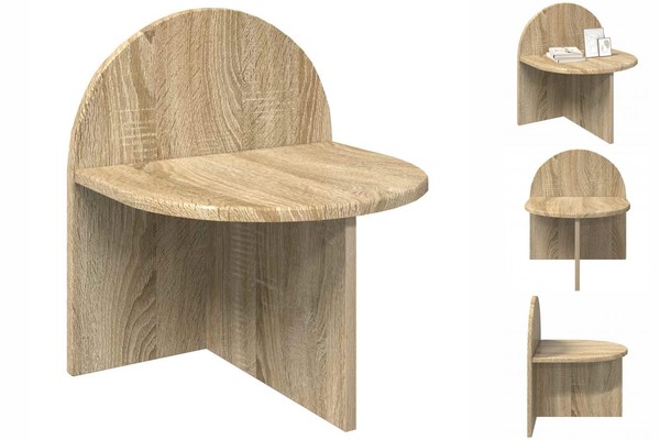 Nachttisch Nachtschrank Nachtkommode Sonoma-Eiche 40X35,5X45,5 Cm Holzwerkstoff-image