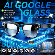 2026New AI Smart Glasses 8 Million HD Pixels Camera Photo Video Recording WIFI T