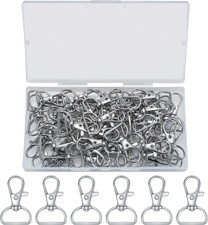 -50 Pcs Keychain Clips, Swivel Clasps Lanyard Snap Hooks, Keychain Hook, Key Cha