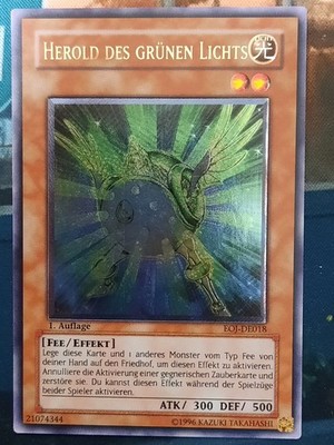Herold des grünen Lichts EOJ-DE018 1.Auflage Ultimate Rare Deutsch NM Yugioh
