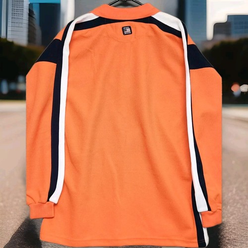 Y2K Beverly Hills Polo Club Long Sleeve Quarter Zip Polo – Orange - Men’s Large - Picture 5 of 8