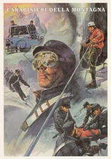 Cartolina Carabinieri Publicard 786: Carabinieri della montagna
