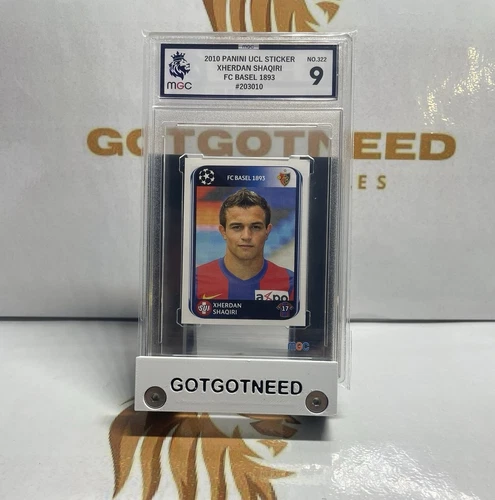 Sheeran Shaqiri MGC 9 Panini Rookie Sticker Champions League 2010/2011 not PSA