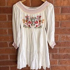 Hayden Girl  s Embroidered Floral White Dress Size Small - Spring Summer
