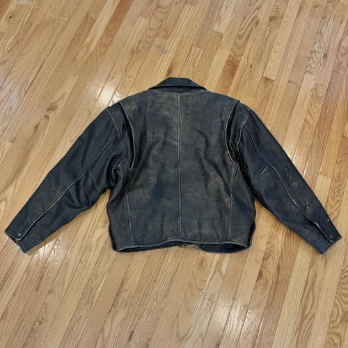 Men's Andrew Marc Distressed Brown Leather (Size M) image 2