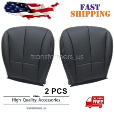 Front Bottom Perforated Leather Seat Cover Black For 2009 2010 Subaru Forester